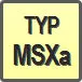 Piktogram - Typ: MSXa
